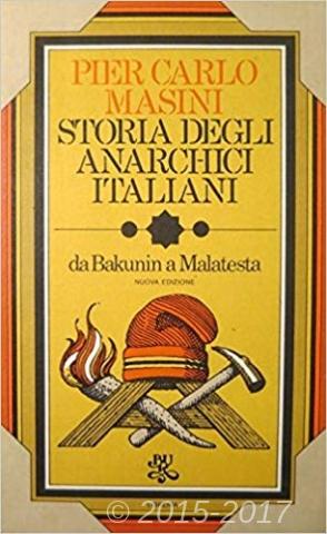 Copertina di Storia degli anarchici italiani