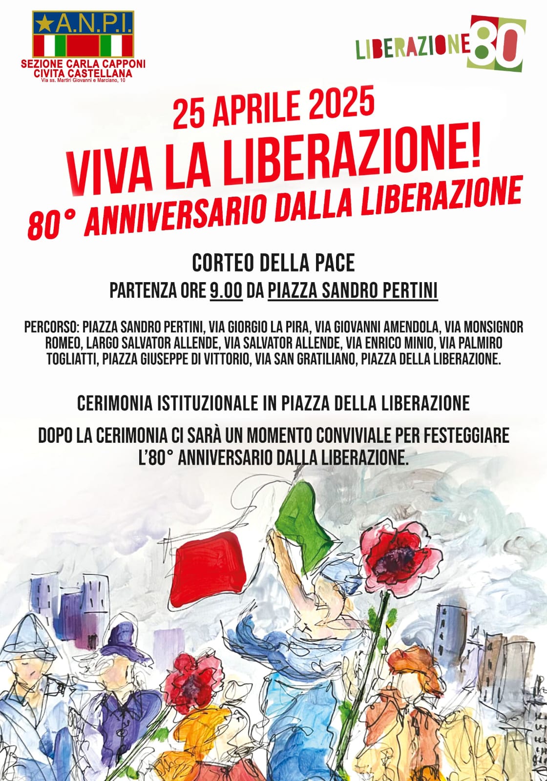 Anpi Liberazione 80 anni
