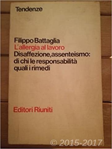 Copertina di L'allergia al lavoro