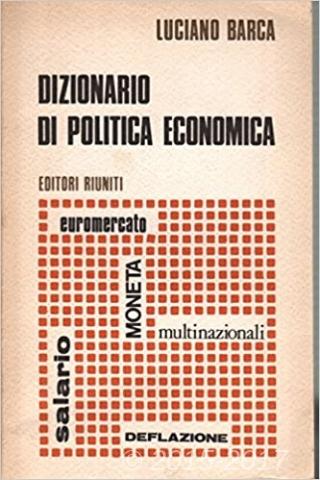 Copertina di Dizionario di politica economica