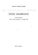 Copertina di Studi Gramsciani