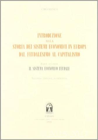 Copertina di Introduzione alla storia dei sistemi economici in Europa dal feudalesimo al capitalismo