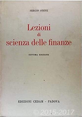 Copertina di Lezioni di scienza delle finanze