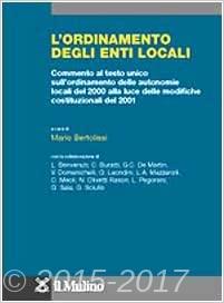 Copertina di L'ordinamento degli enti locali 