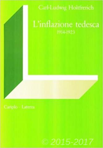 Copertina di L' inflazione tedesca 1914-1923